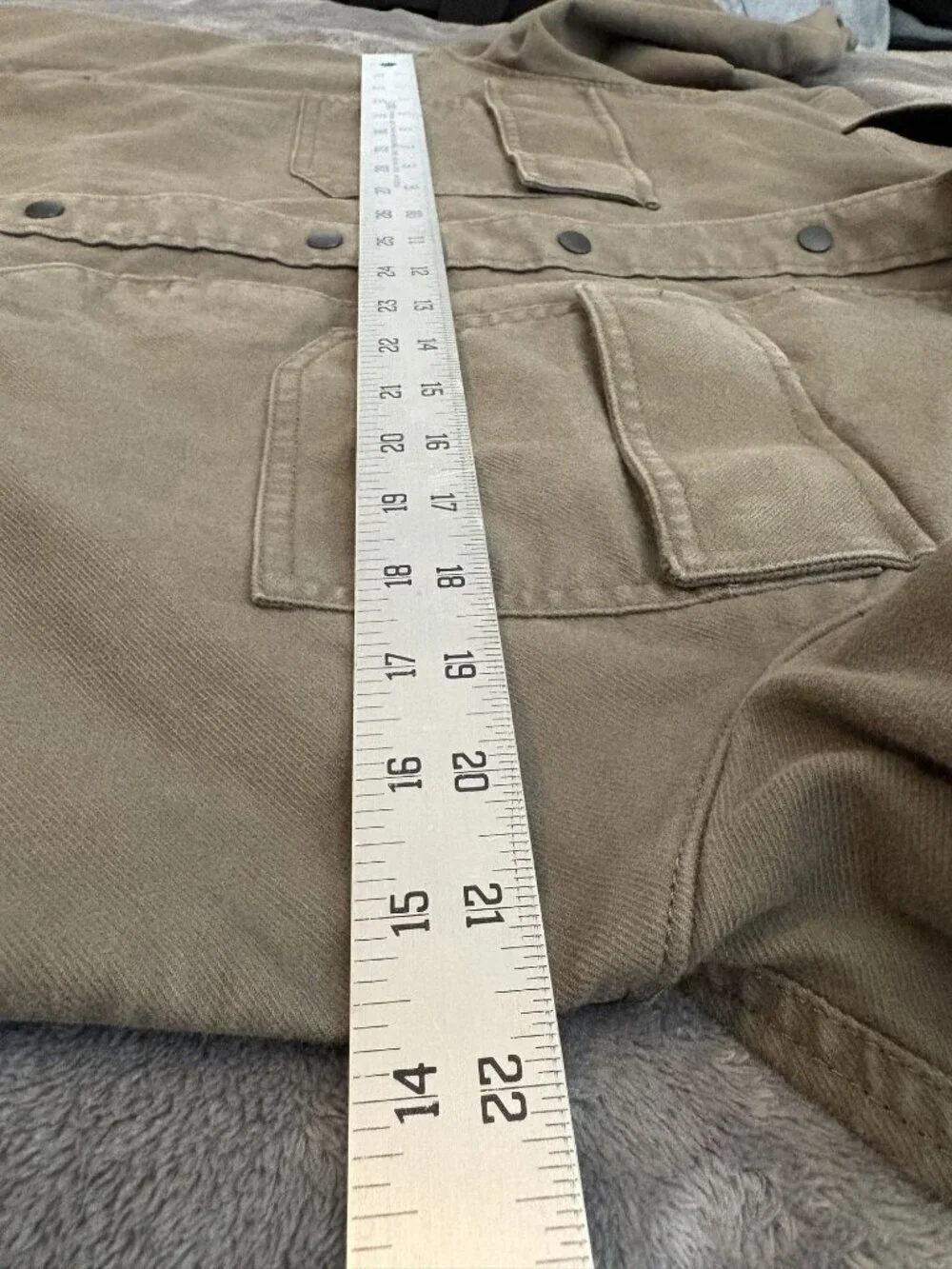5.11 Tactical Mens Cargo Pocket Utility Jacket With Snap Closures  S Green Field
